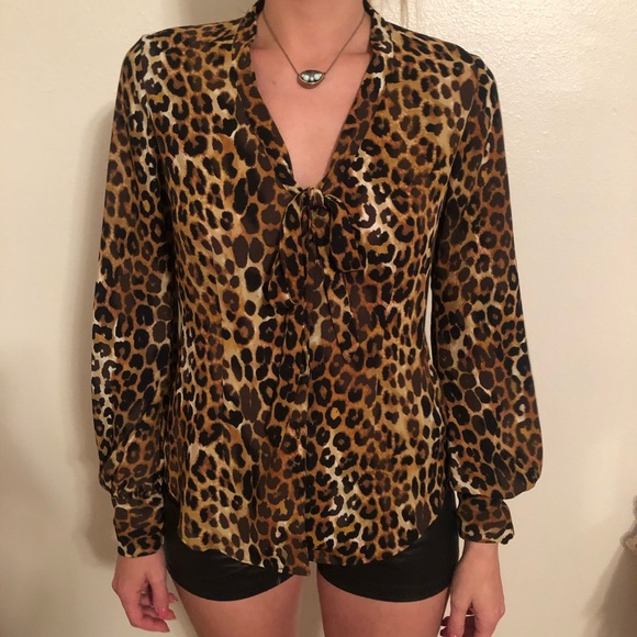 Express leopard print top - Picture 1 of 7